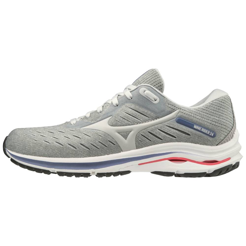 Mizuno Women's Wave Rider 24 Running Shoes Grey (411228-NAT)